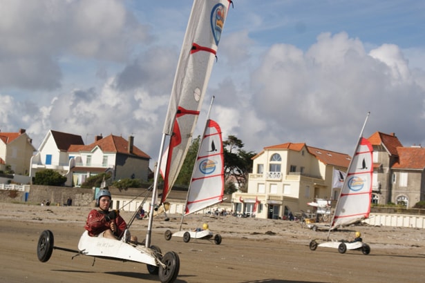 Char à voile à La-Bernerie-en-Retz en Loire-Atlantique